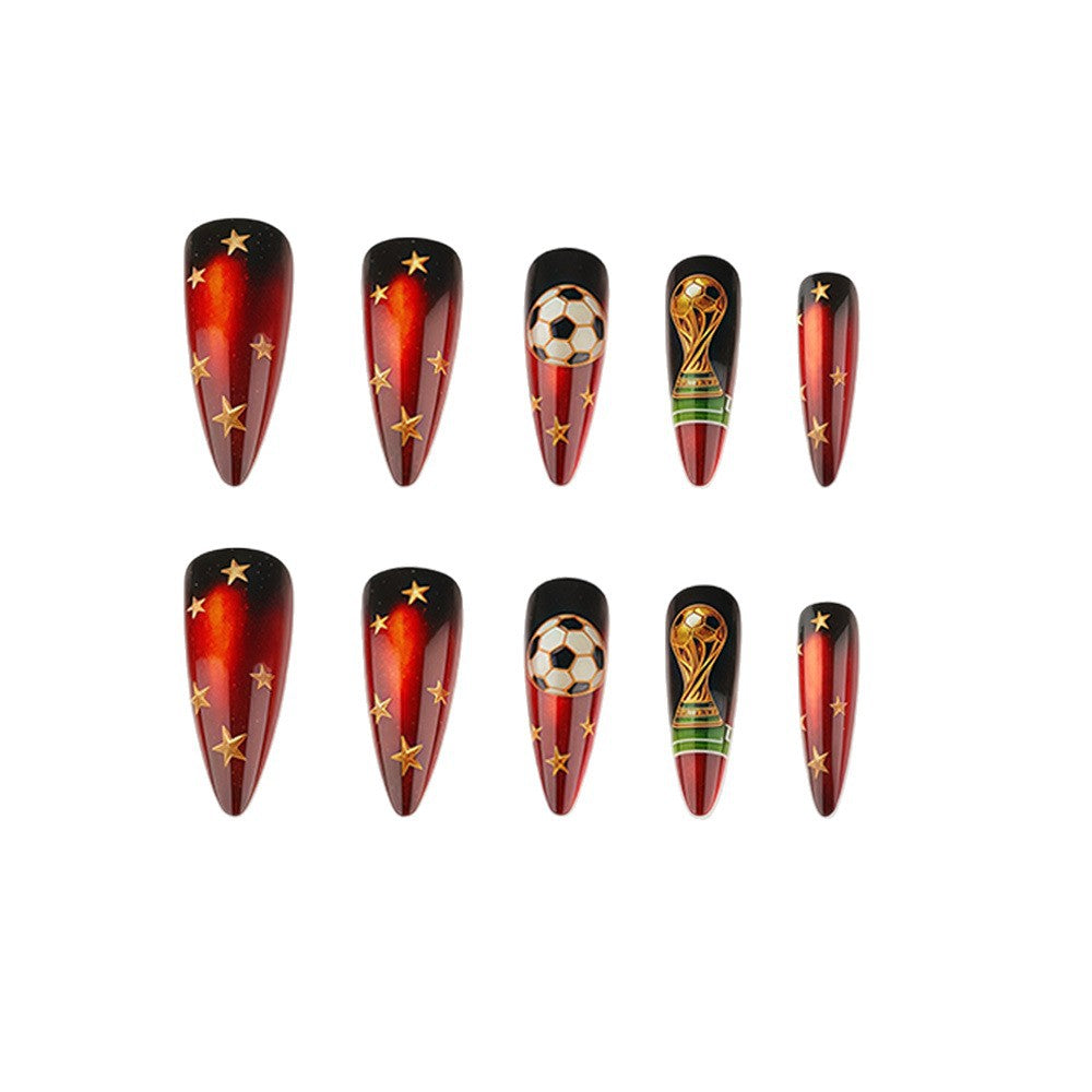 Creative Football Art Nails Bowlift