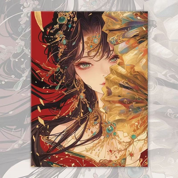 Asian-Inspired Fantasy Portrait Canvas Art Bowlift