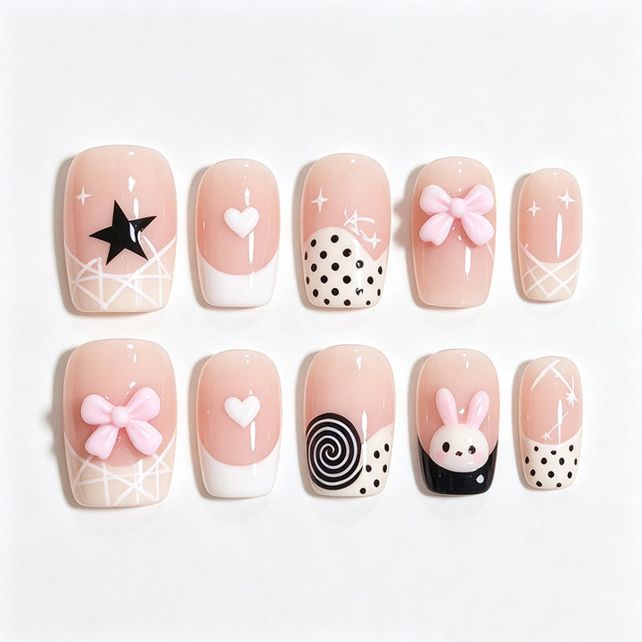 Decorative Graphic Nail Art Tips Bowlift