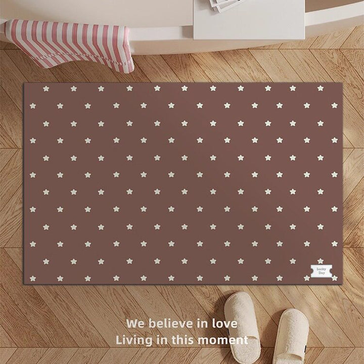 Decorative Star-patterned Bath Mat Bowlift