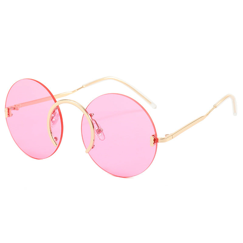 Women's fashionable round sunglasses with innovative metal frame Bowlift