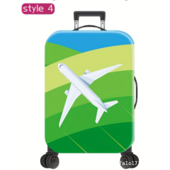 Unisex Hard Shell Travel Suitcase with Motivational Airplane Design Bowlift