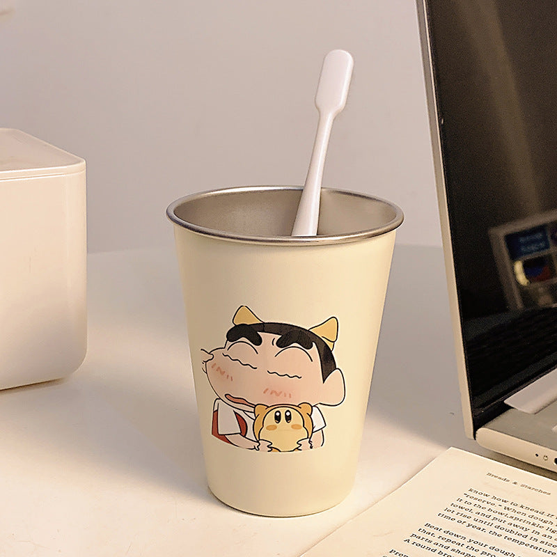 Stainless Steel Toothbrush Holder with Cute Cartoon Design Bowlift
