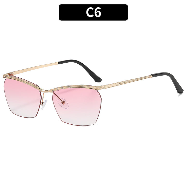 Luxury Geometric Shield Sunglasses