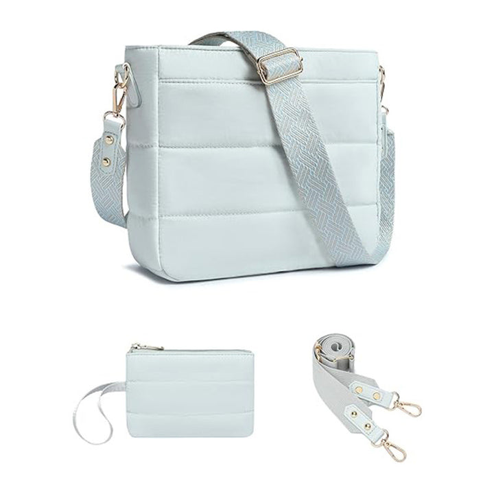 Fashionable shoulder bag with removable card case Bowlift