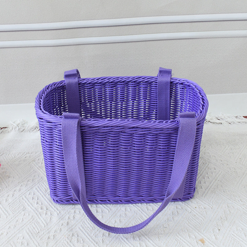 Stylish Woven Market Tote Bowlift
