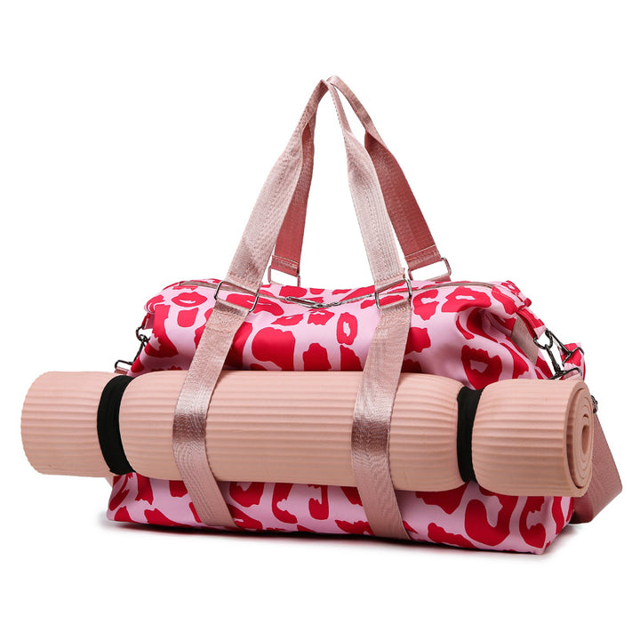Sporty travel bag with trendy zebra pattern Bowlift