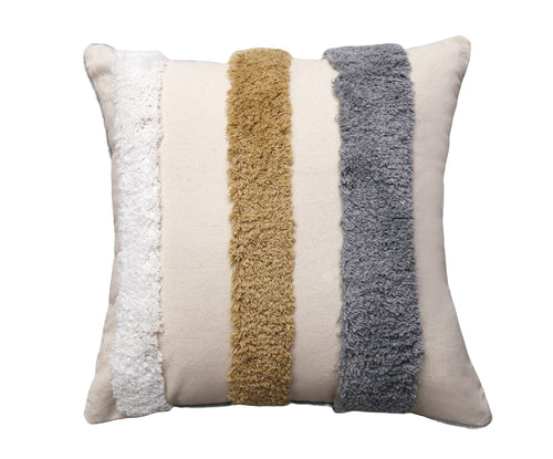 Fluffy Texture Stripe Cushion