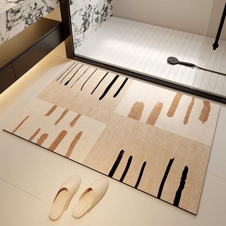 Artistic Bathroom Mat Bowlift