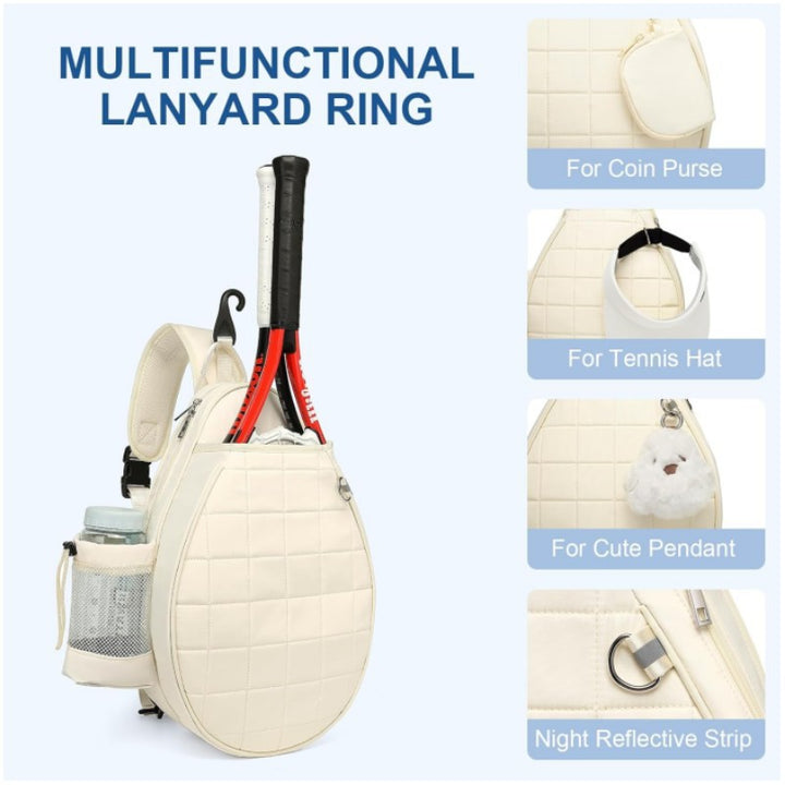 Sporty tennis backpack bag with innovative folding design Bowlift
