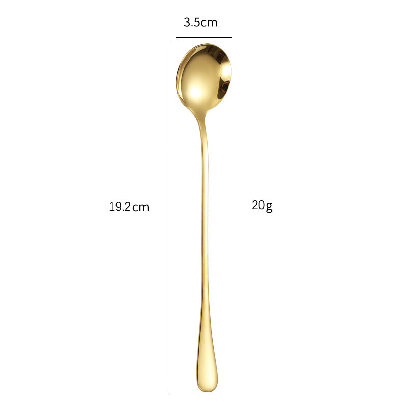 Elegant teaspoon with polished gold surface Bowlift
