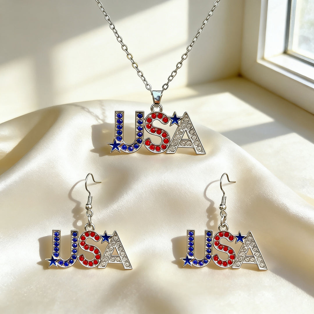 Women nan jewelry set flip-flop pendant and earrings with enamel and zirconia Bowlift