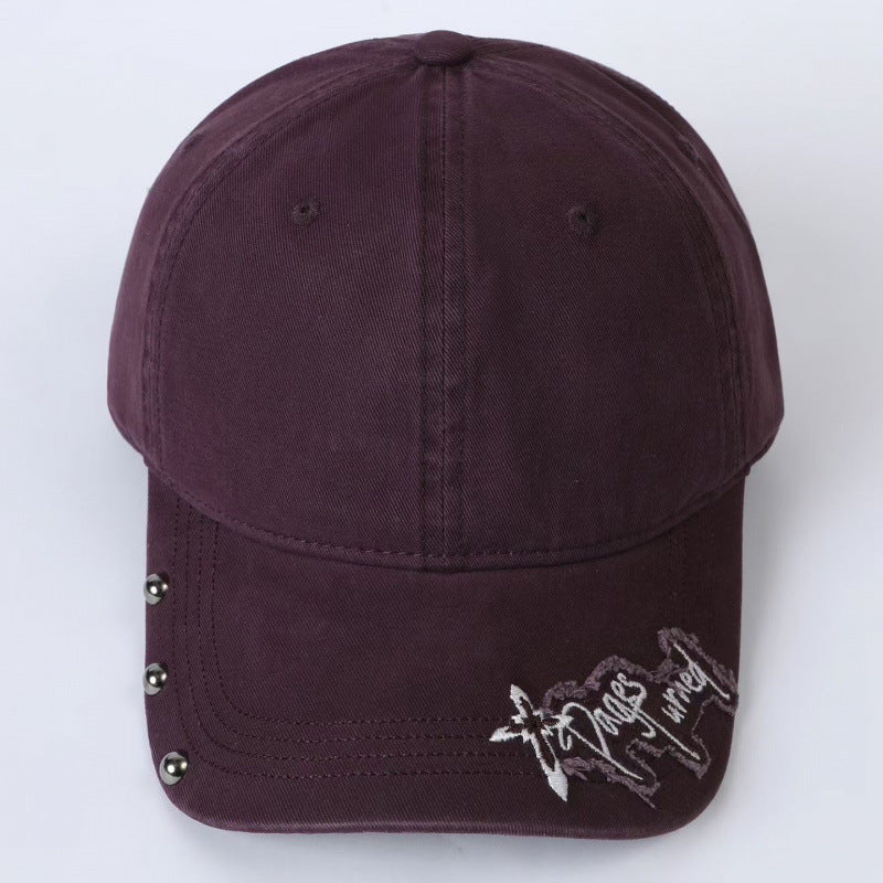 Women's Embroidered Adjustable Baseball Cap Bowlift