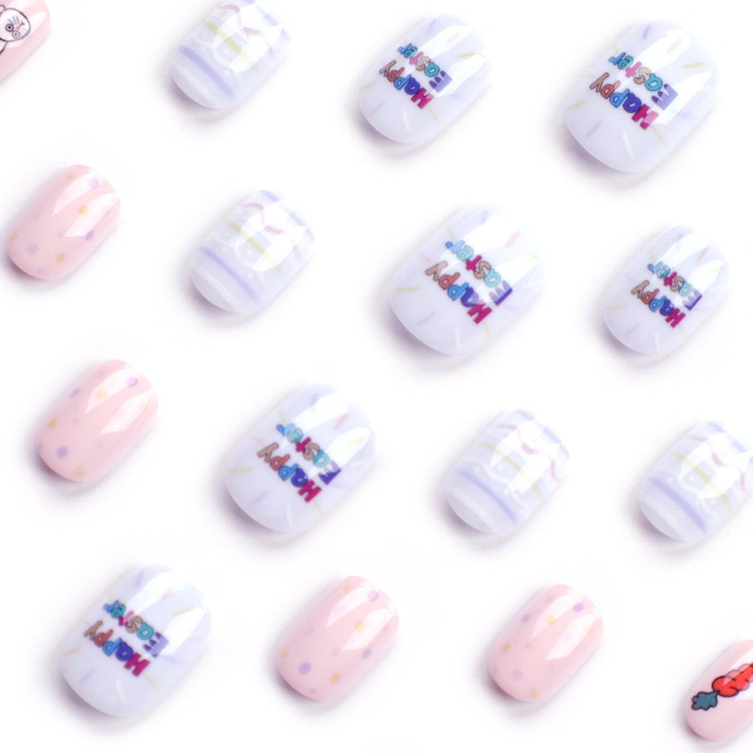 Artful nail art with cute animal motifs and pastel-colored design Bowlift