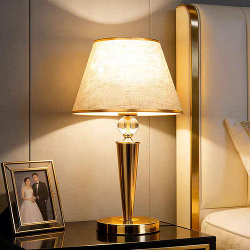 Elegant Table Lamp with Glass Accent