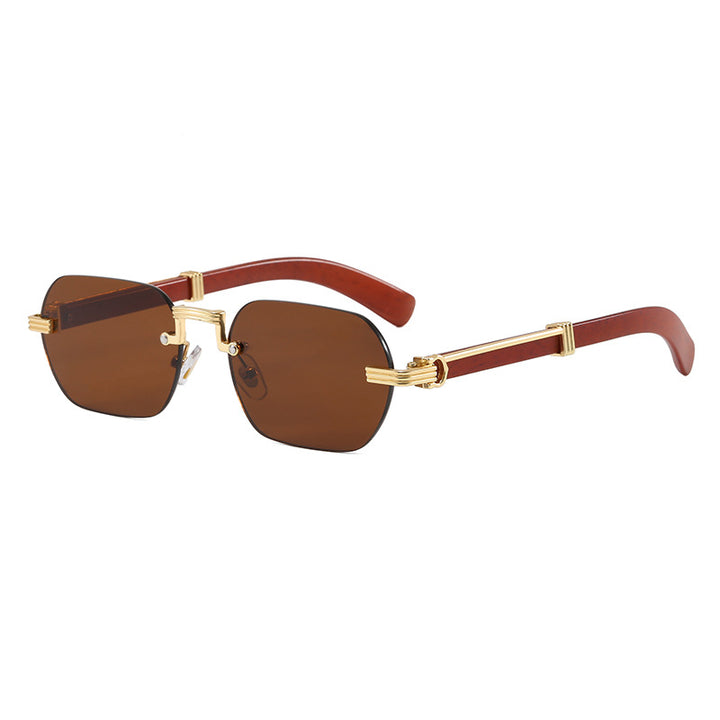 Women's Geometric Designer Sunglasses with Luxurious Metal Frame Bowlift