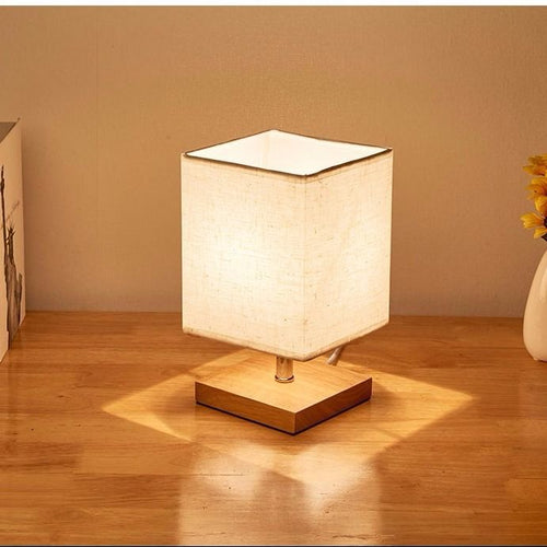 Modern Square Fabric Table Lamp