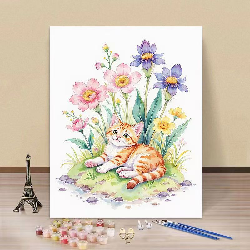 DIY Water Lily and Kingfisher Paint by Numbers Art Kit Bowlift