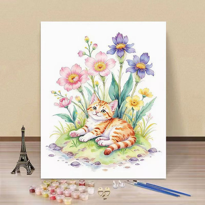 DIY Water Lily and Kingfisher Paint by Numbers Art Kit Bowlift