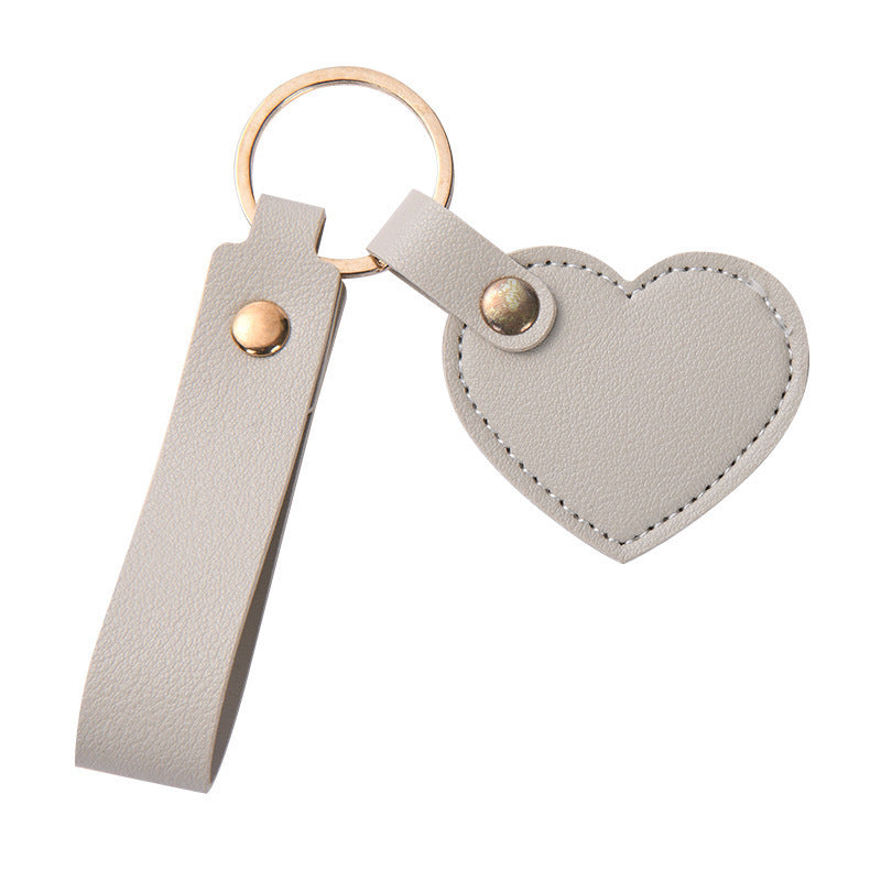 Women Keychain Bowlift Heart Shape Made of High-Quality Artificial Leather