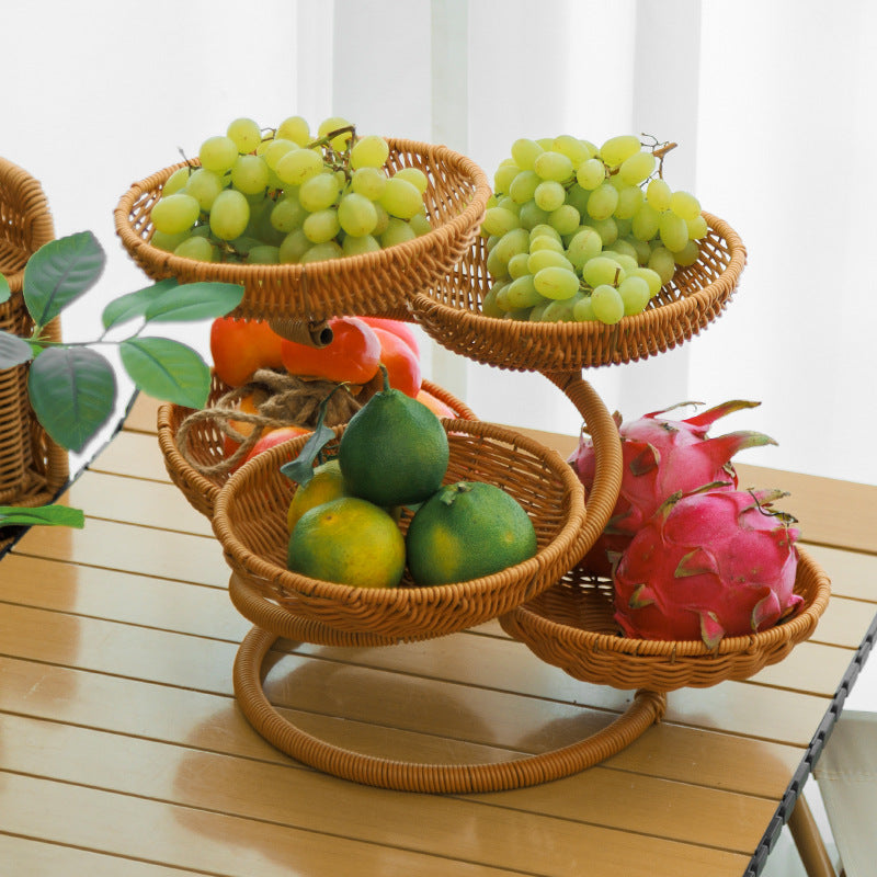 Multi-Tiered Decorative Fruit Display Bowlift