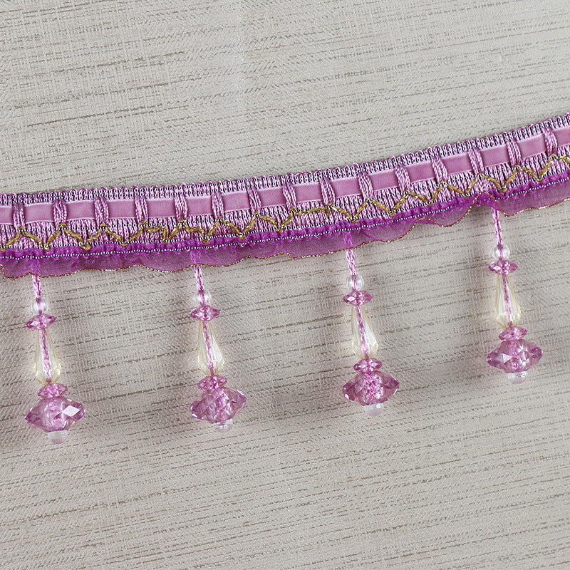 Decorative lace trim with pearls Bowlift