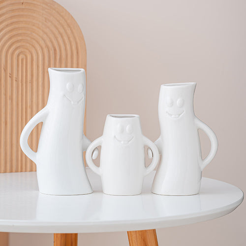 Playful Ceramic Character Vase