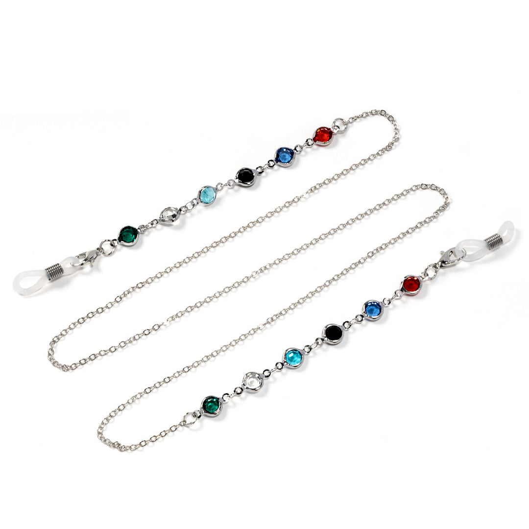 Decorative Crystal Eyewear Chain Bowlift