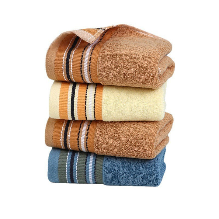Premium Terry Bath Towel With Elegant Striped Border Bowlift