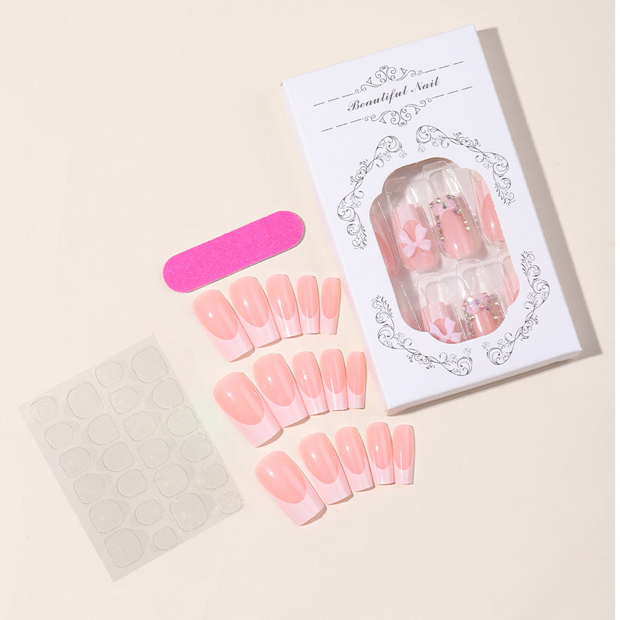 Elegant Nail Art Press-On Set Bowlift