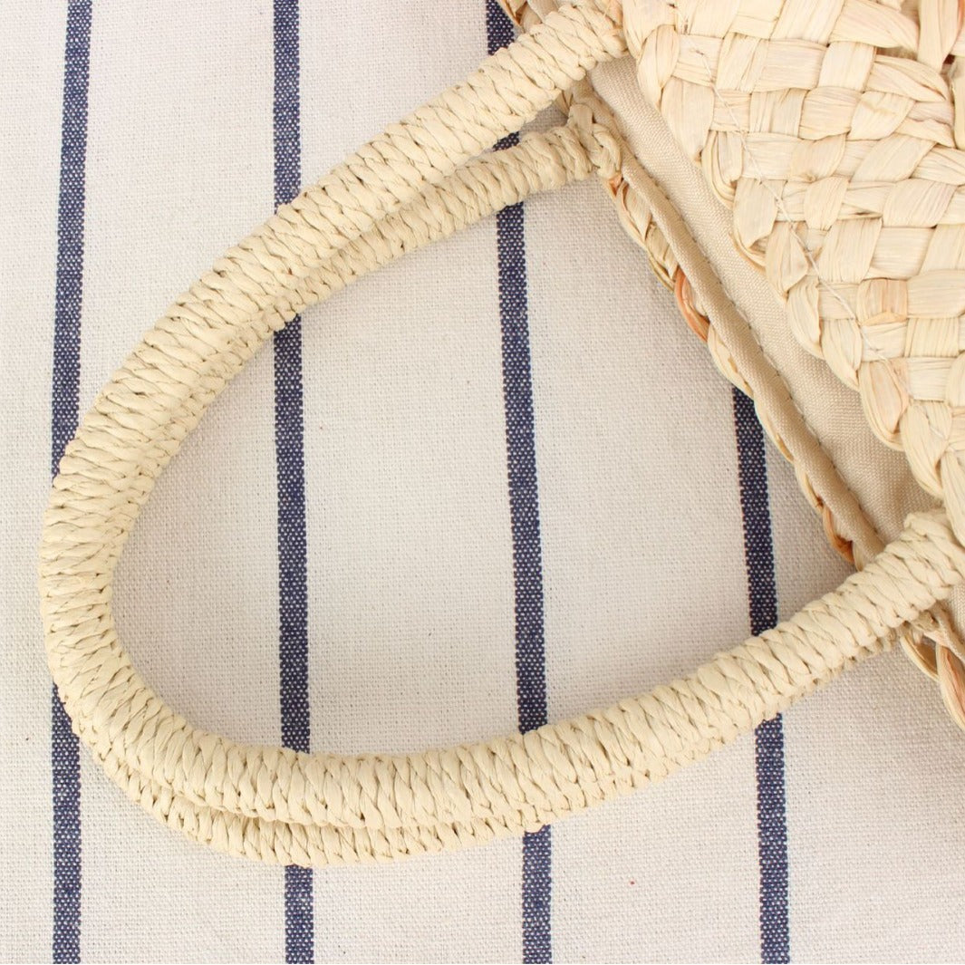 Handbag Made of Natural Woven Material Bowlift