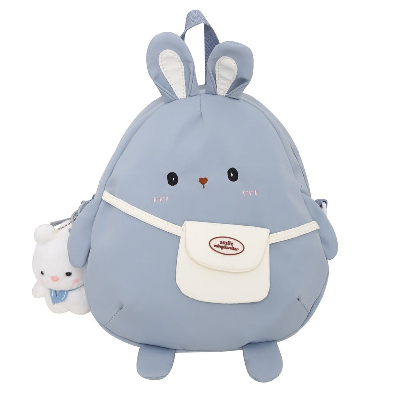 Adorable Plush Bunny School Backpack Bowlift