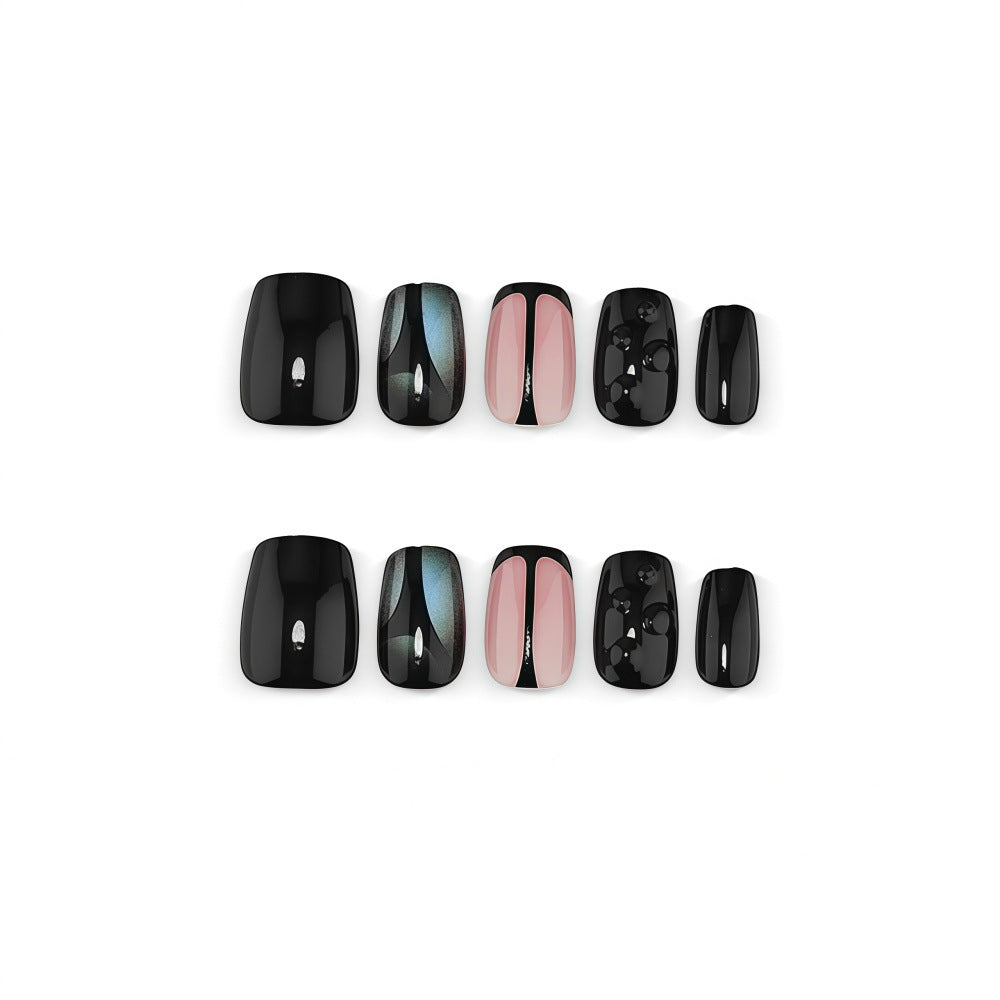 Artificial Nail Set with Elegant Geometric Designs Bowlift