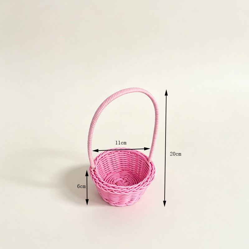 Decorative Miniature Woven Basket Bowlift