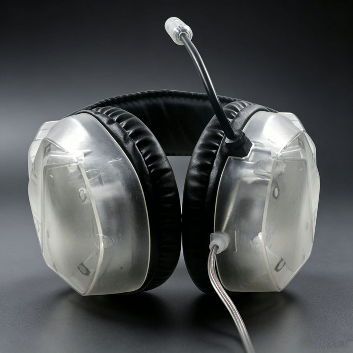 Clear Oversized Over-Ear Headphones Bowlift