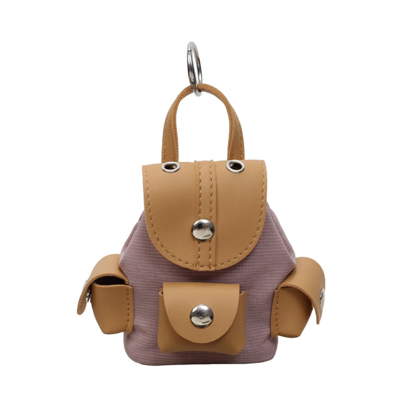 WoMiniature Backpack Keychain Bowlift