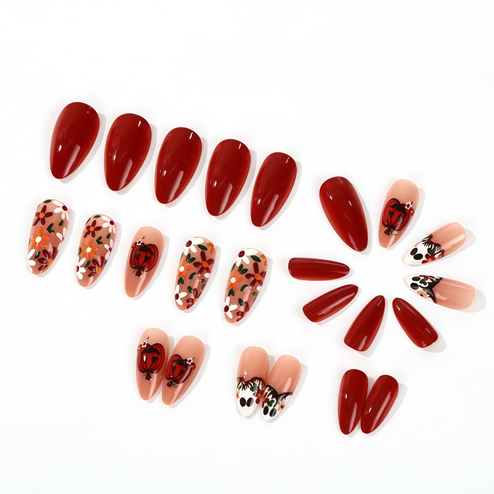 Artificial nails with autumn motifs Bowlift