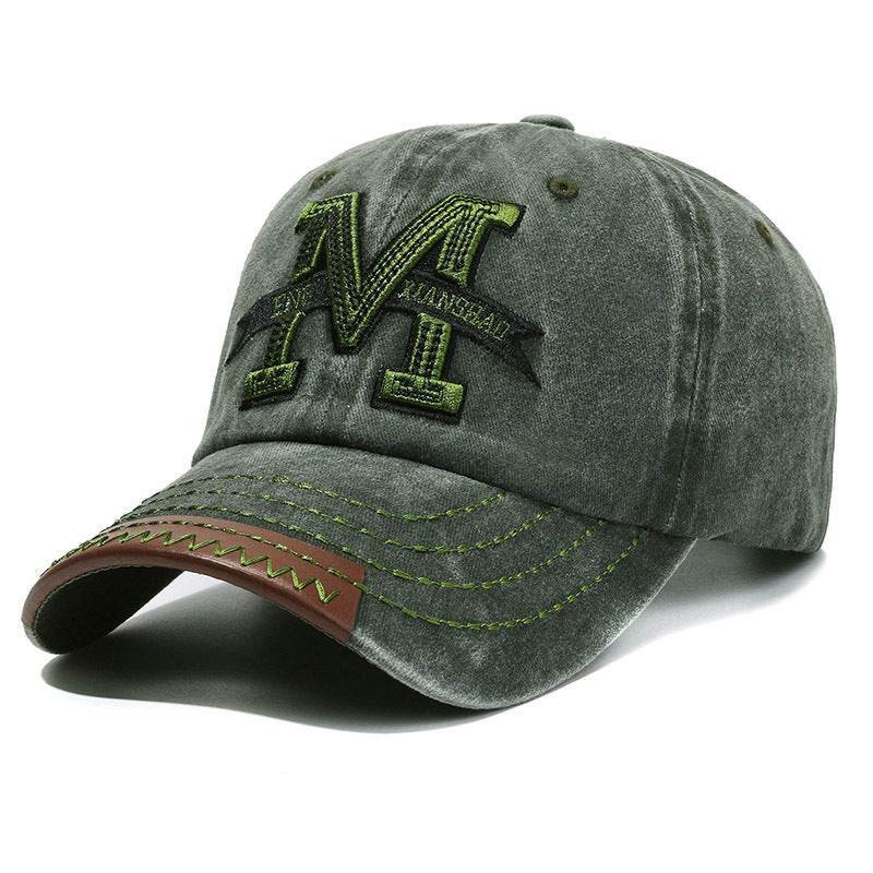 Men's Distressed Patch Baseball Cap Bowlift