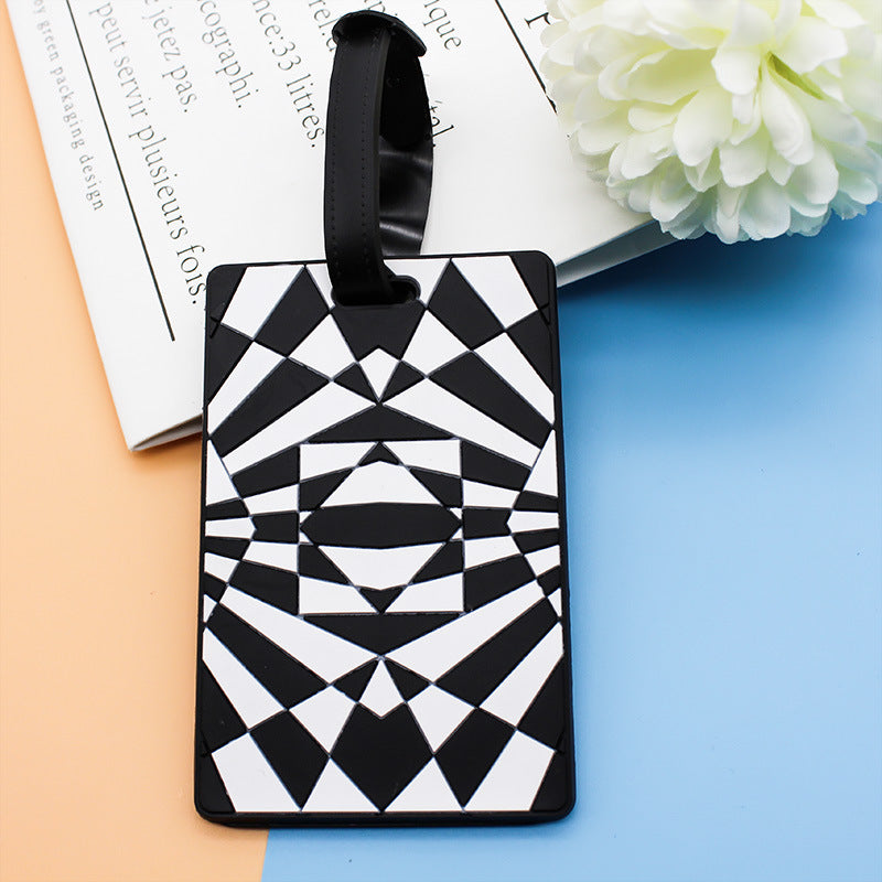 Unisex Geometric Pattern Luggage Tag Bowlift