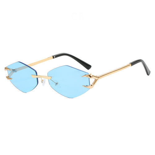 Women's geometric designer sunglasses with outstanding metal frame Bowlift