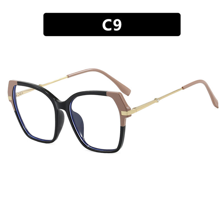 Ladies square sunglasses with elegant metal frame and protective UV filter Bowlift