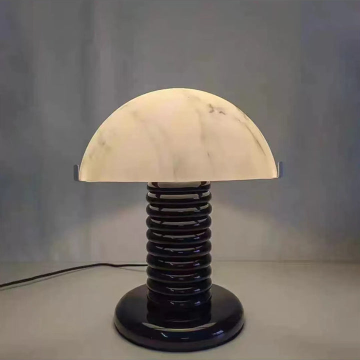 Artistic Table Lamp with Sleek Sculptural Base