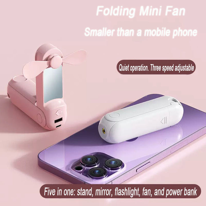Women Portable USB Fan with Flexible Mount Bowlift