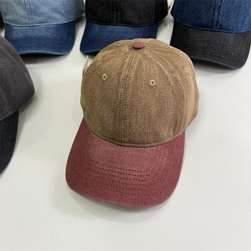 Men's Denim-Style Adjustable Cap Bowlift