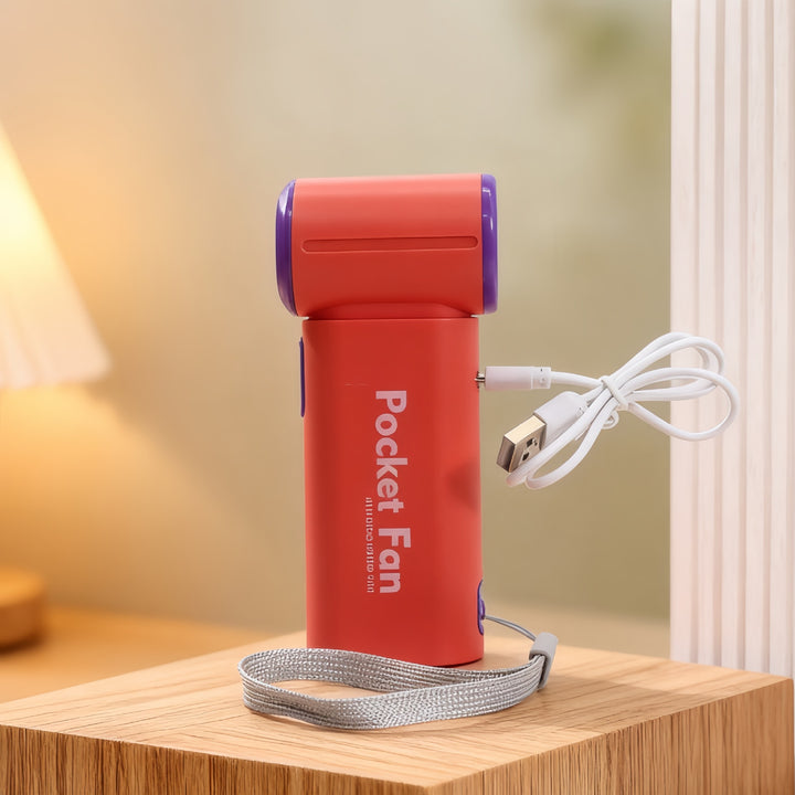 Women's Portable Battery Fan with USB Charging Function Bowlift
