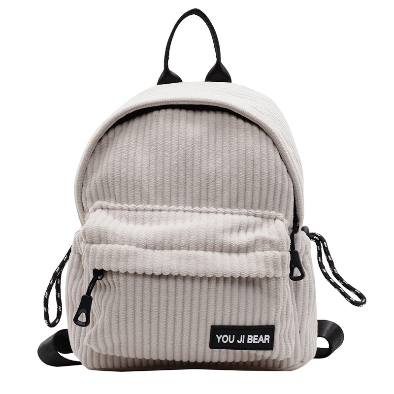 Corduroy Compact School Backpack Bowlift