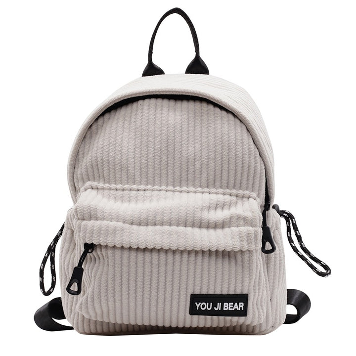Corduroy Compact School Backpack Bowlift