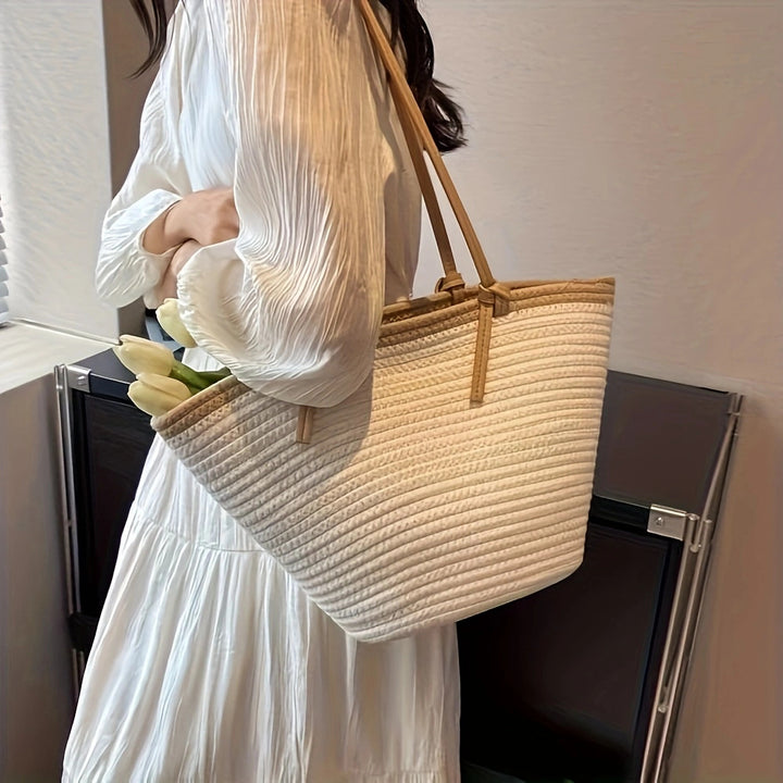Beach bag with braided structure Bowlift