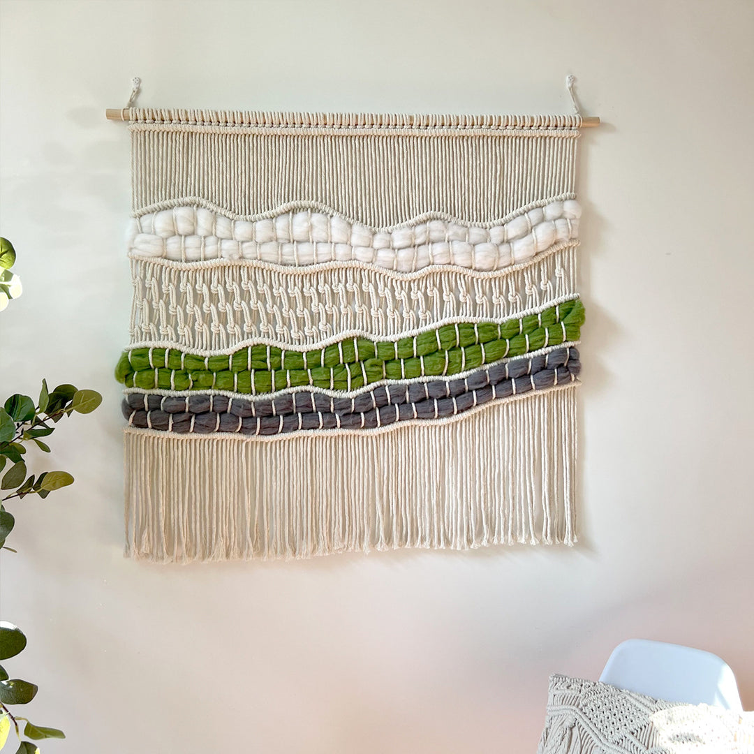 Woven Macrame Wall Tapestry Bowlift