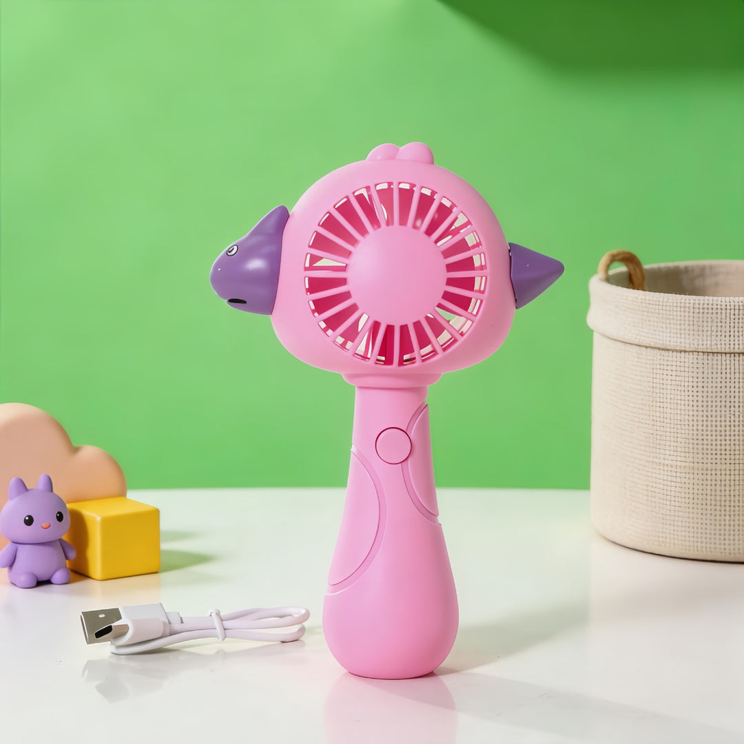 Ladies Hand Fan in Original Animal Design Bowlift